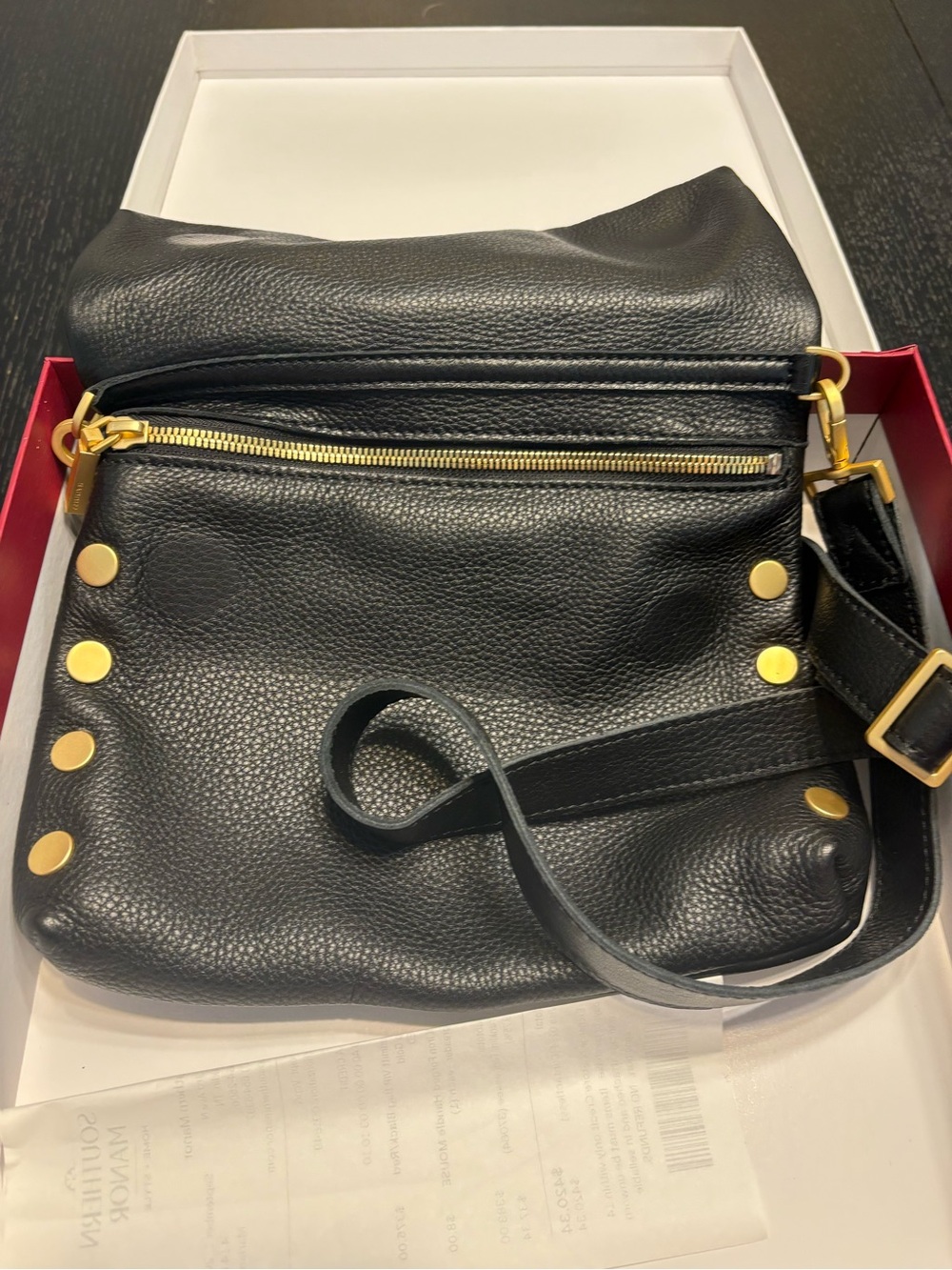 Hammitt VIP Bag Black/Red with Gold hardware - Picture 2 of 5